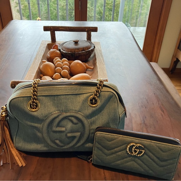 Gucci Blue Denim Soho Shoulder Bag only doesn’t include wallet - Picture 11 of 14